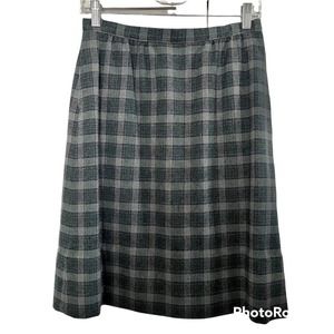 Pendleton vintage wool plaid skirt